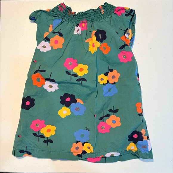 Hanna Andersson Green Floral Kids Dress - Picture 2 of 5